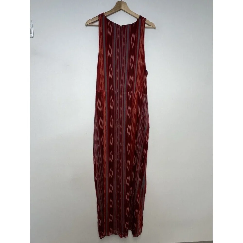 LAUREN Ralph Lauren Geo-Striped Georgette Halter Gown Maxi Dress Women's 18W NWT - Picture 10 of 12